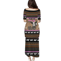 The Crazy Heifer Christmas Puletasi Xmas Holiday Patterns - Wonder Print Shop