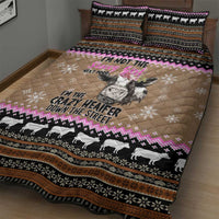 The Crazy Heifer Christmas Quilt Bed Set Xmas Holiday Patterns - Wonder Print Shop