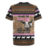 The Crazy Heifer Christmas Rugby Jersey Xmas Holiday Patterns - Wonder Print Shop