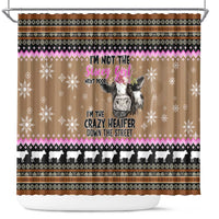 The Crazy Heifer Christmas Shower Curtain Xmas Holiday Patterns - Wonder Print Shop