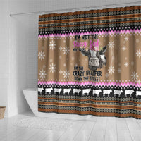 The Crazy Heifer Christmas Shower Curtain Xmas Holiday Patterns - Wonder Print Shop