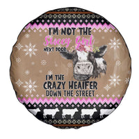 The Crazy Heifer Christmas Spare Tire Cover Xmas Holiday Patterns - Wonder Print Shop