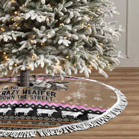 The Crazy Heifer Christmas Tree Skirt Xmas Holiday Patterns - Wonder Print Shop