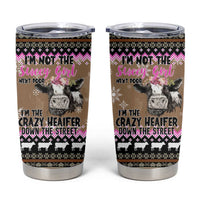 The Crazy Heifer Christmas Tumbler Cup Xmas Holiday Patterns - Wonder Print Shop