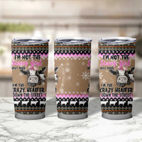 The Crazy Heifer Christmas Tumbler Cup Xmas Holiday Patterns - Wonder Print Shop
