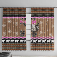 The Crazy Heifer Christmas Window Curtain Xmas Holiday Patterns - Wonder Print Shop