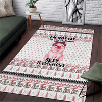Pig Overflows Christmas Area Rug Xmas Holiday Patterns - Wonder Print Shop