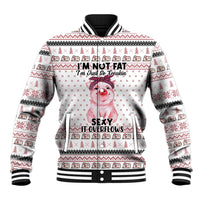 Pig Overflows Christmas Baseball Jacket Xmas Holiday Patterns - Wonder Print Shop
