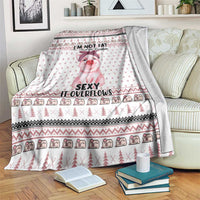 Pig Overflows Christmas Blanket Xmas Holiday Patterns - undefined