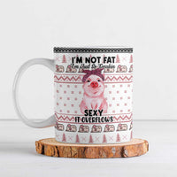 Pig Overflows Christmas Ceramic Mug Xmas Holiday Patterns - Wonder Print Shop