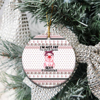 Pig Overflows Christmas Ceramic Ornament Xmas Holiday Patterns - Wonder Print Shop