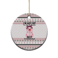 Pig Overflows Christmas Ceramic Ornament Xmas Holiday Patterns - Wonder Print Shop