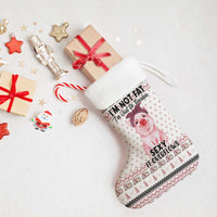 Pig Overflows Christmas Stocking Xmas Holiday Patterns - Wonder Print Shop