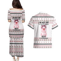 Pig Overflows Christmas Couples Matching Puletasi and Hawaiian Shirt Xmas Holiday Patterns - Wonder Print Shop