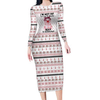 Pig Overflows Christmas Family Matching Long Sleeve Bodycon Dress and Hawaiian Shirt Xmas Holiday Patterns - Wonder Print Shop