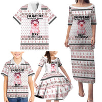 Pig Overflows Christmas Family Matching Puletasi and Hawaiian Shirt Xmas Holiday Patterns - Wonder Print Shop