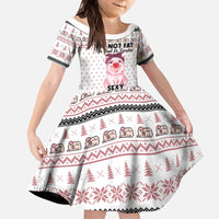 Pig Overflows Christmas Family Matching Short Sleeve Bodycon Dress and Hawaiian Shirt Xmas Holiday Patterns - Wonder Print Shop