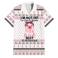 Pig Overflows Christmas Family Matching Short Sleeve Bodycon Dress and Hawaiian Shirt Xmas Holiday Patterns - Wonder Print Shop