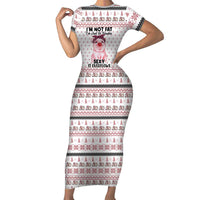 Pig Overflows Christmas Family Matching Short Sleeve Bodycon Dress and Hawaiian Shirt Xmas Holiday Patterns - Wonder Print Shop