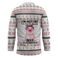 Pig Overflows Christmas Hockey Jersey Xmas Holiday Patterns - Wonder Print Shop