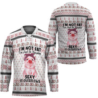 Pig Overflows Christmas Hockey Jersey Xmas Holiday Patterns - Wonder Print Shop