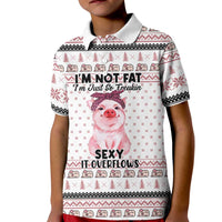 Pig Overflows Christmas Kid Polo Shirt Xmas Holiday Patterns - Wonder Print Shop