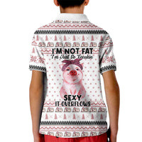 Pig Overflows Christmas Kid Polo Shirt Xmas Holiday Patterns - Wonder Print Shop