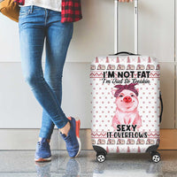 Pig Overflows Christmas Luggage Cover Xmas Holiday Patterns - Wonder Print Shop