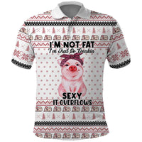 Pig Overflows Christmas Polo Shirt Xmas Holiday Patterns - Wonder Print Shop