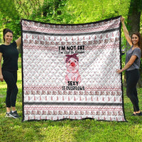 Pig Overflows Christmas Quilt Xmas Holiday Patterns - Wonder Print Shop