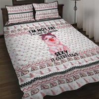 Pig Overflows Christmas Quilt Bed Set Xmas Holiday Patterns - Wonder Print Shop