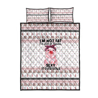 Pig Overflows Christmas Quilt Bed Set Xmas Holiday Patterns - Wonder Print Shop
