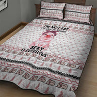 Pig Overflows Christmas Quilt Bed Set Xmas Holiday Patterns - Wonder Print Shop
