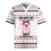 Pig Overflows Christmas Rugby Jersey Xmas Holiday Patterns - Wonder Print Shop