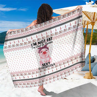 Pig Overflows Christmas Sarong Xmas Holiday Patterns - Wonder Print Shop
