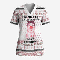 Pig Overflows Christmas Scrub Top Xmas Holiday Patterns - undefined