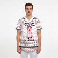 Pig Overflows Christmas Scrub Top Xmas Holiday Patterns - undefined