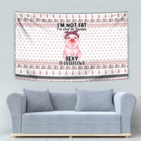 Pig Overflows Christmas Tapestry Xmas Holiday Patterns - Wonder Print Shop