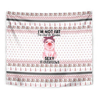 Pig Overflows Christmas Tapestry Xmas Holiday Patterns - Wonder Print Shop