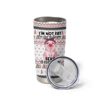 Pig Overflows Christmas Tumbler Cup Xmas Holiday Patterns - Wonder Print Shop