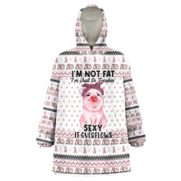 Pig Overflows Christmas Wearable Blanket Hoodie Xmas Holiday Patterns - Wonder Print Shop