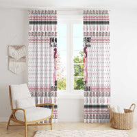 Pig Overflows Christmas Window Curtain Xmas Holiday Patterns - Wonder Print Shop