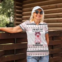 Pig Overflows Christmas Women Polo Shirt Xmas Holiday Patterns - Wonder Print Shop