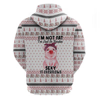 Pig Overflows Christmas Zip Hoodie Xmas Holiday Patterns - Wonder Print Shop