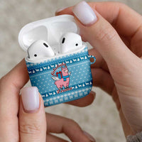 Pink Llama Christmas AirPods Case Xmas Holiday Patterns - Wonder Print Shop