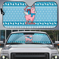 Pink Llama Christmas Auto Sun Shade Xmas Holiday Patterns - Wonder Print Shop
