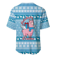 Pink Llama Christmas Baseball Jersey Xmas Holiday Patterns - Wonder Print Shop