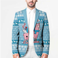 Pink Llama Christmas Blazer Xmas Holiday Patterns - Wonder Print Shop