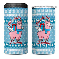 Pink Llama Christmas 4 in 1 Can Cooler Tumbler Xmas Holiday Patterns - Wonder Print Shop