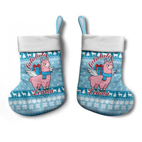 Pink Llama Christmas Stocking Xmas Holiday Patterns - Wonder Print Shop